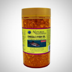 Natures Naturals® Omega-3 Fish Oil + Vit E 1000mg Golden